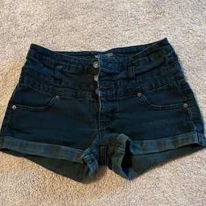 Mossimo Supply Co. Dark Denim High Waist Shorts